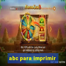 abc para imprimir